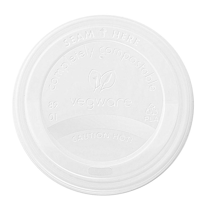 CPLA / Bioplastic Coffee Cup Lid - Opaque - 89/90 Series