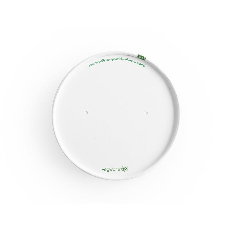 Paper Lid With Vents - White - 90 Series