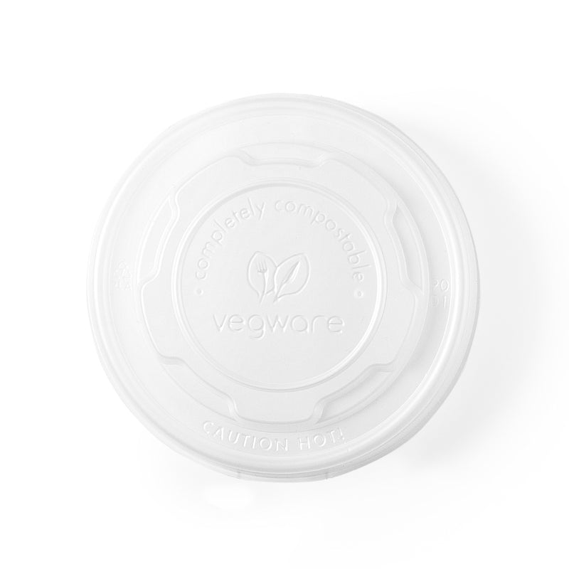 Flat CPLA Hot Lid - Opaque - 90 Series