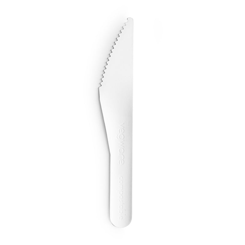 16cm Compostable Paper Knife - White