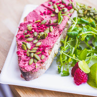 8" (20cm) Square Plant Fibre Plate - PFAS Free - White