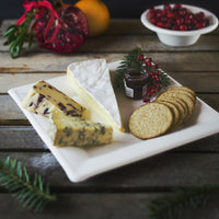 10" (25cm) Square Plant Fibre Plate - PFAS Free - White