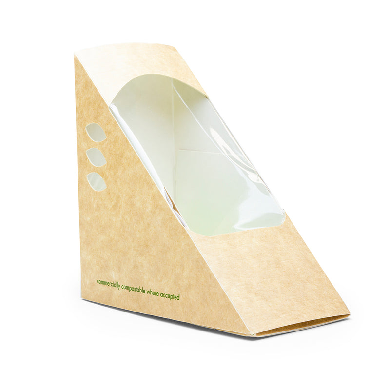 Small Eco Sandwich Wedge - 65mm - Kraft