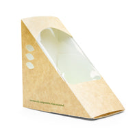 Medium Eco Sandwich Wedge - 75mm - Kraft