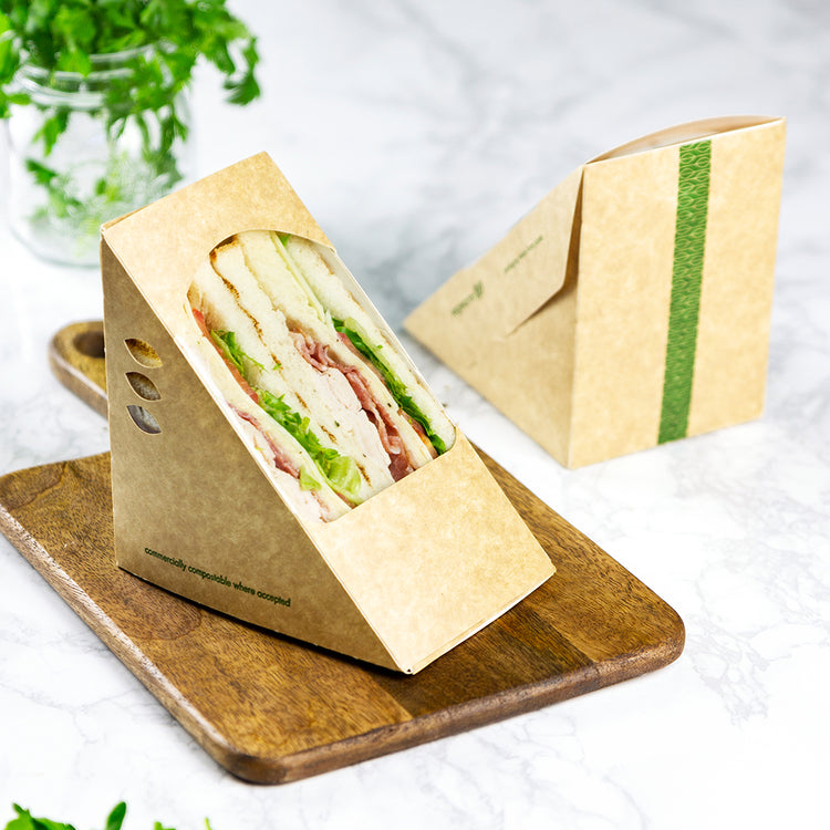 Large Eco Sandwich Wedge - 85mm - Kraft