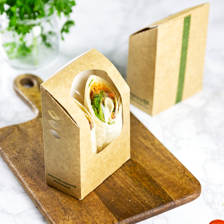 Eco Wrap Box - Kraft with Window