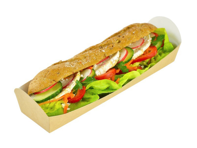 Hot Dog Boat - White Kraft Card