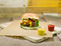 Greaseproof Paper Wrap / Sheet - Kraft Brown - 30 x 27.5cm