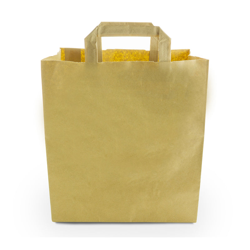 Large Recycled Paper Carry Bag - Kraft Brown