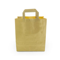 Medium Recycled Paper Carry Bag - Kraft Brown