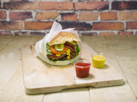 Greaseproof Burger Wrap / Sheet - White - 25 x 33cm