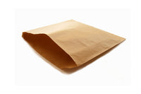 Recycled Paper Flat Bag 21.5cm (8.5inch) Square - Kraft Brown