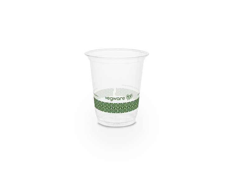 7oz (200ml) Premium PLA Cold Cup - Clear/Green Leaf - 76 Series