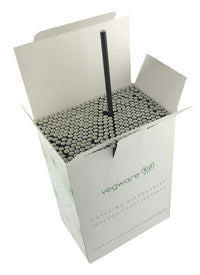 Highball Black Paper Straws 6 x 200mm